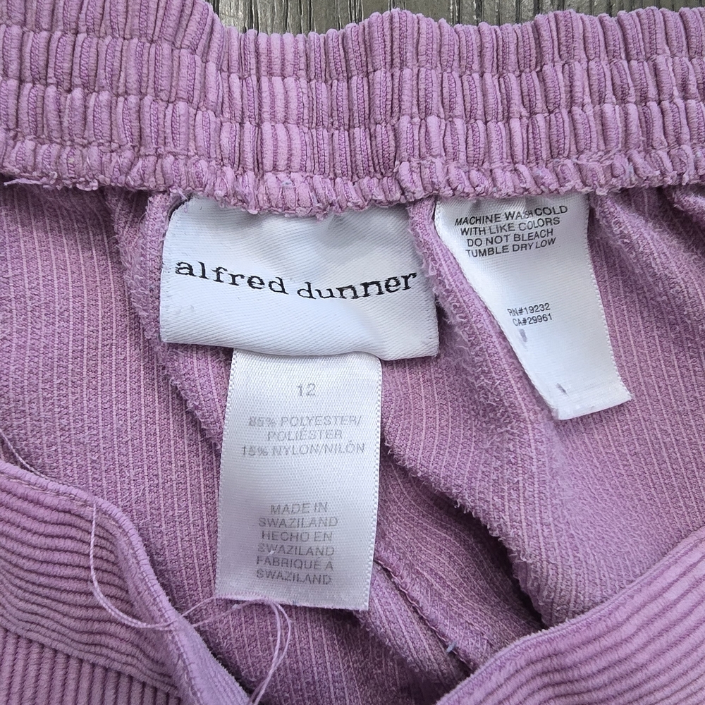 Alfred Dunner Dusty Rose Corduroy Pants | Women’s Size 12. I#033 - Picture 2 of 12